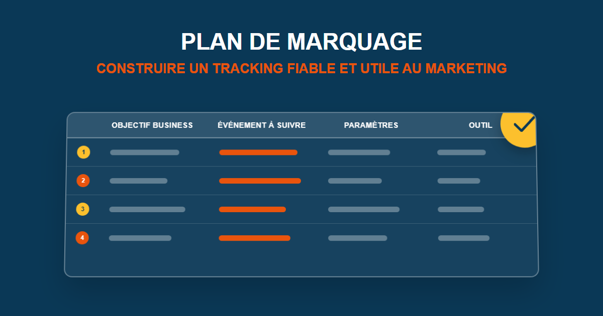 plan de marquage - data analytics